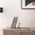 Abstract characters metal modern simple light luxury bookend